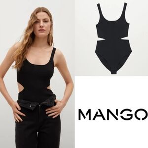 "Like New! MANGO Bodysuit With Side Slits